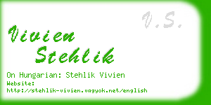 vivien stehlik business card